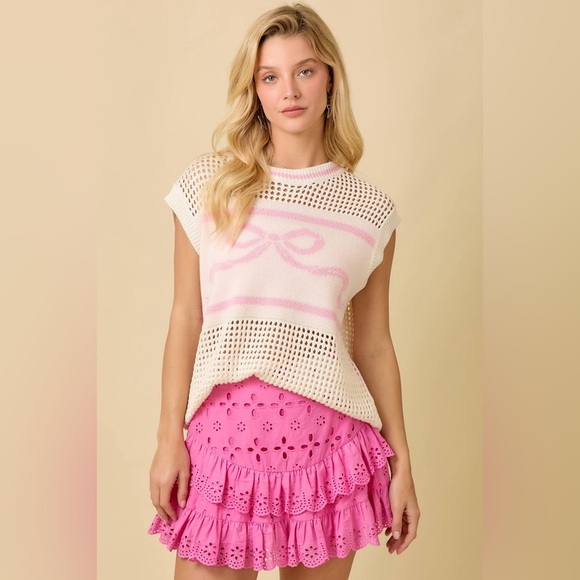Pink Eyelet Ruffle Skort - Picture 5 of 5
